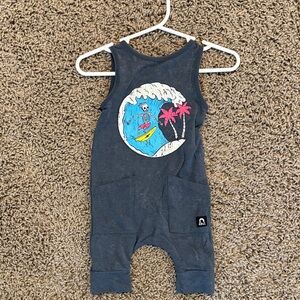 Rags to Raches Surfing Shark Bodysuit
